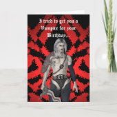 Schwulenvampir Karte (Vorderseite)