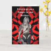 Schwulenvampir Karte (Gelbe Blume)