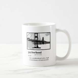 Schwulenviertel Kaffeetasse