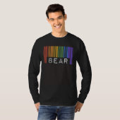 Schwuler Bär-Barcode Cute und mollig Schwule Pride T-Shirt (Vorne ganz)