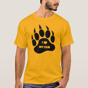 SCHWULER Bär I Herz mein Cub Bär Pfote T-Shirt