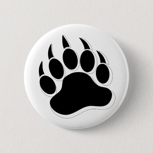 Schwuler Bär Pride 3D Effekt Bärenklaue - Knöpfe Button (Vorderseite)