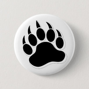 Schwuler Bär Pride 3D Effekt Bärenklaue - Knöpfe Button