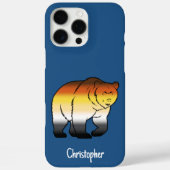 Schwuler Bären-Stolzflagge Farbiger Bär Benutzerde Case-Mate iPhone Hülle (Rückseite)
