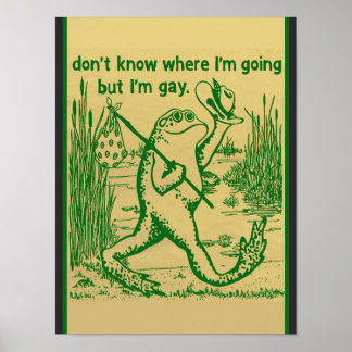 schwuler Frosch Poster