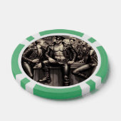 Schwuler Leder-Daddy 1940er Biker Poker Chips – Do (Einzeln)