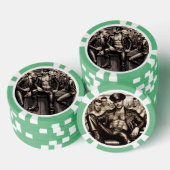 Schwuler Leder-Daddy 1940er Biker Poker Chips – Do (Stapel)
