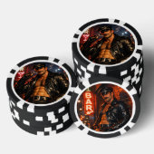 Schwuler Leder-Daddy 1970er Biker-Pokerchips – Dop Pokerchips (Stapel)