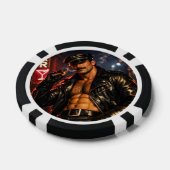 Schwuler Leder-Daddy 1970er Biker-Pokerchips – Dop Pokerchips (Einzeln)