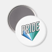 Schwuler männlicher Pride-Ausbruch Magnet (Vorderseite/Rückseite)