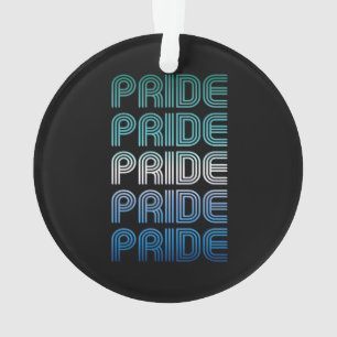 Schwuler männlicher Retro-Stolz Pride Ornament