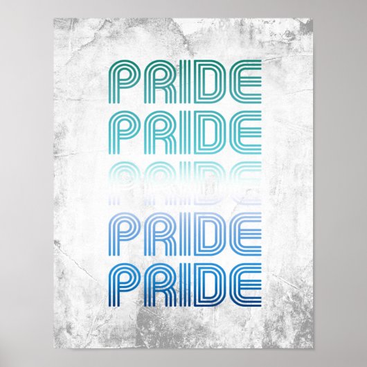 Schwuler männlicher Retro-Stolz Pride Poster (Vorne)