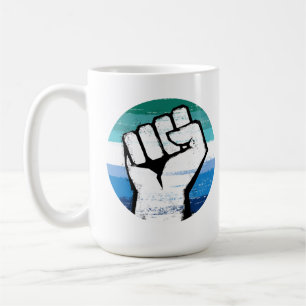 Schwuler männlicher Stolz-Faust-Kreis-Druck Kaffeetasse