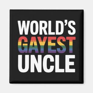 Schwuler Onkel aller Zeiten LGBTQ Schwulenstolz Ve Magnet