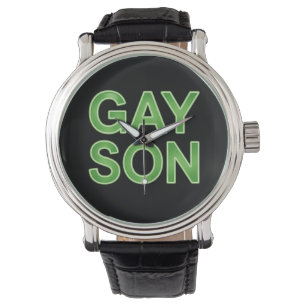 Schwuler Sohn Lustig LGBTQ Stolz Armbanduhr