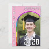 Schwuler Studentenstolz Regenbogen Rosa Danke (Vorderseite)