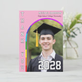 Schwuler Studentenstolz Regenbogen Rosa Danke (Stehend Vorderseite)