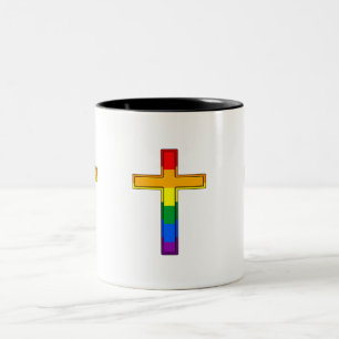 Schwules Kreuz Zweifarbige Tasse