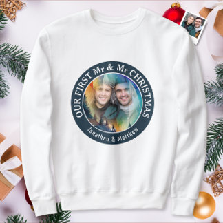 Schwules Paar Unser erstes Weihnachten als Herr & Sweatshirt