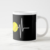 Schwules Softball-Shirt Softball-Spieler Schwuler  Jumbo-Tasse (Rechts)