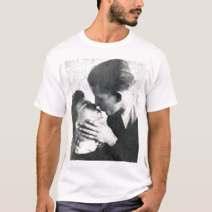 Schwules Vintage-Paar leidenschaftlicher Kuss T-Shirt