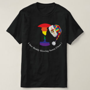 Schwules Weihnachts-Kuss-T-Shirt T-Shirt