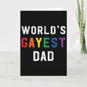 Schwulster Papa der Welt Süße Gay Pride Lgbt Vater Karte