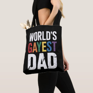 Schwulster Papa LGBTQ Schwuler Stolz Verbündeter R Tasche