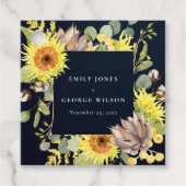 SCHWUNDERSCHUHE EUCALYPTUS PINE CONE FLORAL WEDD GESCHENKANHÄNGER (Vorderseite)