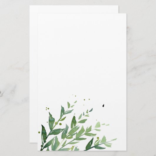 "Schwung 2" Briefpapier (Vorne/Hinten)