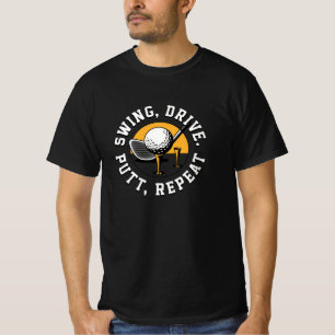 Schwung, Antrieb, Wiederholen des Golfs T-Shirt