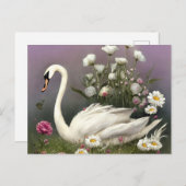 Schwung im Garten Einladungspostkarte (Vorne/Hinten)