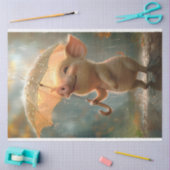 Schwung im Regenfall Seidenpapier (Basteln)