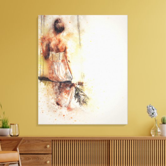 Schwung Leinwanddruck (Insitu (Wohnzimmer))