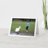 Schwung mit Kind Karte (Vorderseite)