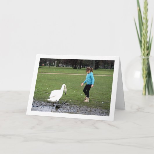 Schwung mit Kind Karte (Vorderseite)