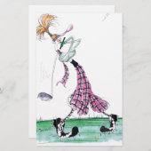 Schwungsgolf, tony fernandes briefpapier (Vorne/Hinten)