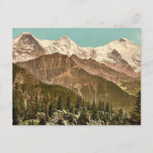 Schynige Platte, Eiger, Monch und Jungfrau, Bernes Postkarte