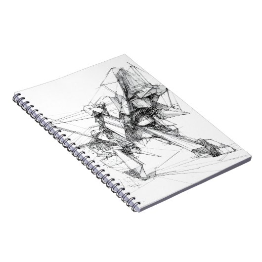 Sci-Fi Abstrakt Notizblock (Rechte Seite)