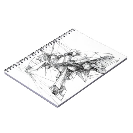 Sci-Fi Abstrakt Notizblock (Linke Seite)