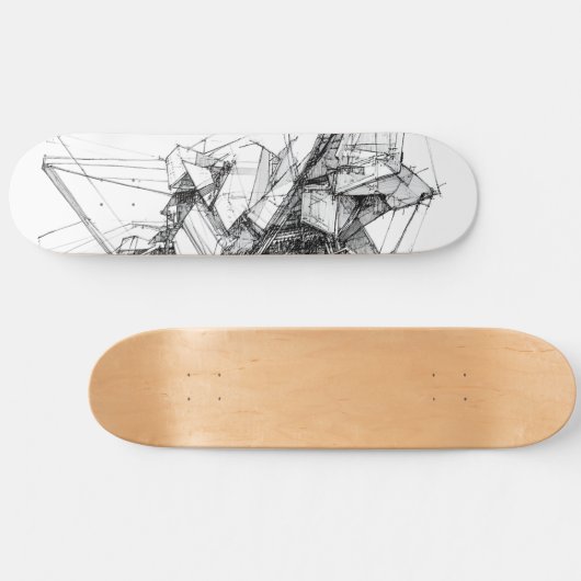 Sci-Fi Abstrakt Skateboard (Horizontal)
