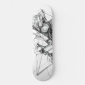 Sci-Fi Abstrakt Skateboard (Vorderseite)