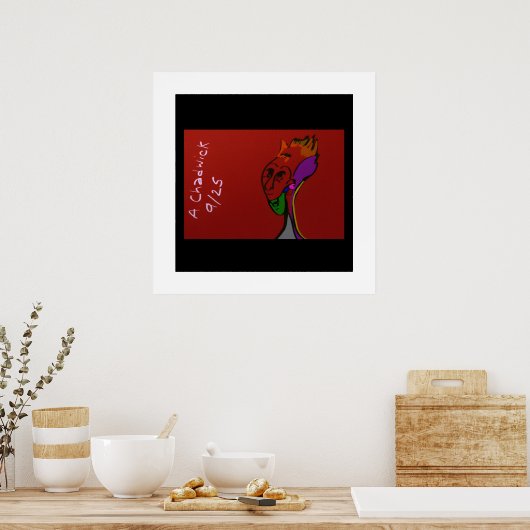 Sci-fi Alien Elder Leader Poster (Küche)