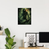 Sci-Fi-Alien-Jäger-Dschungelkrieger Poster (Heimbüro)