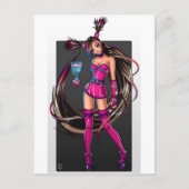 Sci Fi Anime Girl Nikki Postkarte (Vorderseite)
