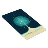 Sci-Fi-Anzeige, blaue Atomuhr, tiefer Raum Magnet (Rechte Seite)
