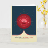Sci-Fi-Anzeige, rote Atomuhr, tiefer Raum Karte (Gelbe Blume)
