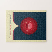 Sci-Fi-Anzeige, rote Atomuhr, tiefer Raum Puzzle (Horizontal)