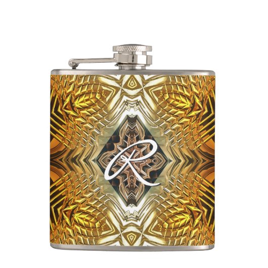 Sci-Fi Art 4 Wrapped Flask Flachmann (Vorderseite)