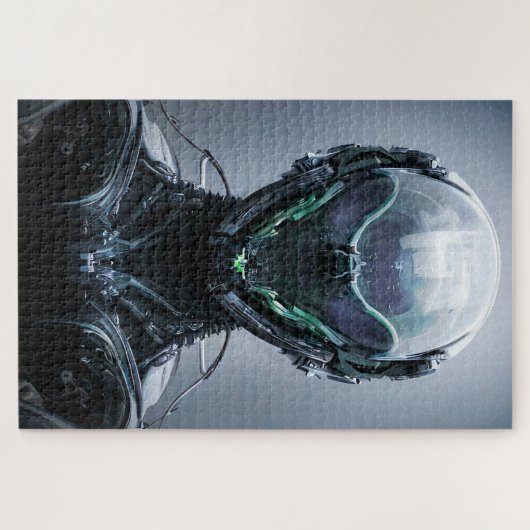Sci fi Assassin Cyberpunk Hunter Droid Puzzle (Horizontal)